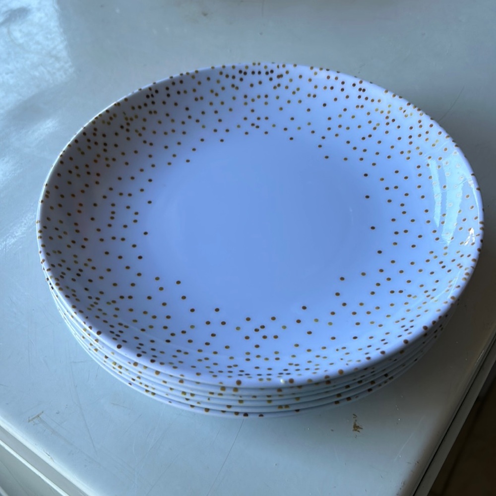Dessert plate 6 pcs pre- owned never used